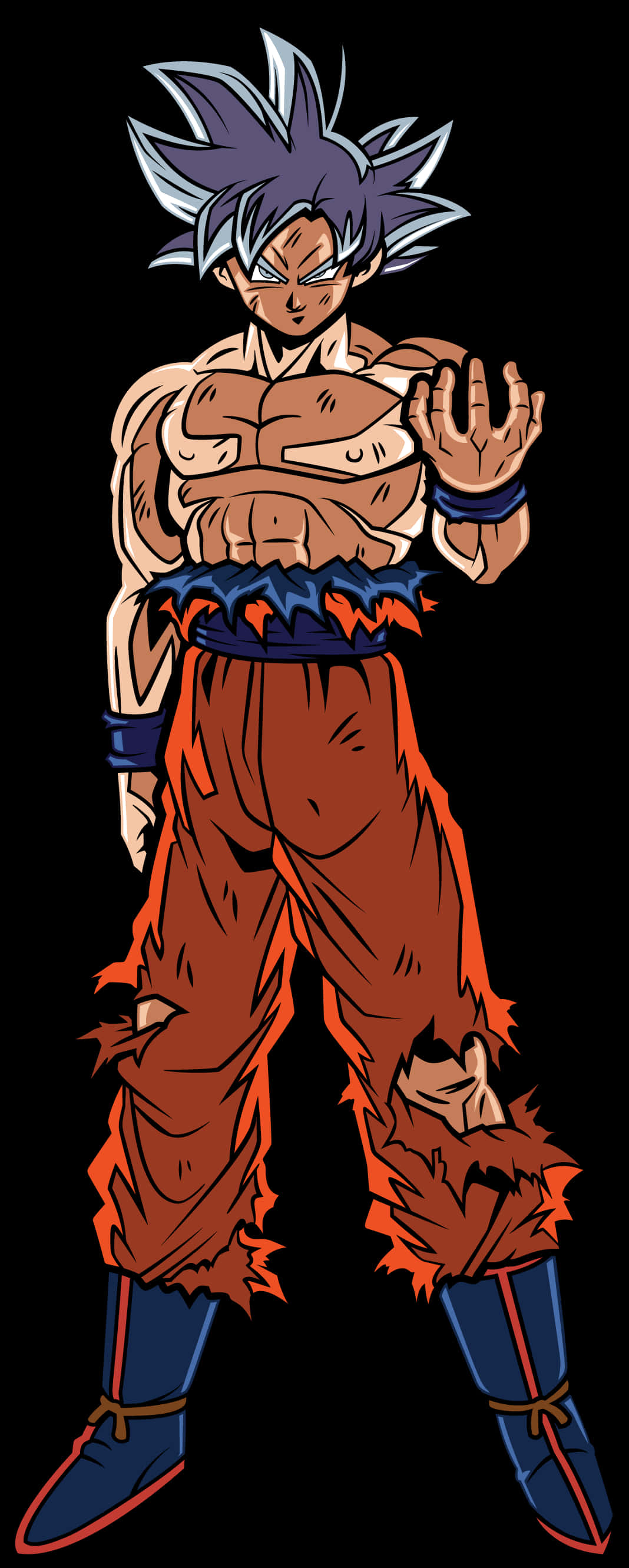 Ultra Instinct Goku Duruşu Duvar Kağıdı