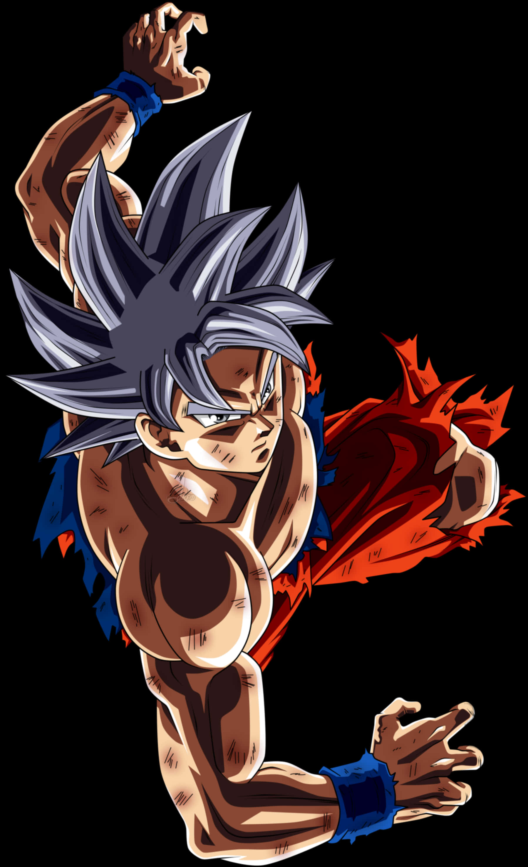 Ultra Instinct Goku Güç Duruşu Duvar Kağıdı
