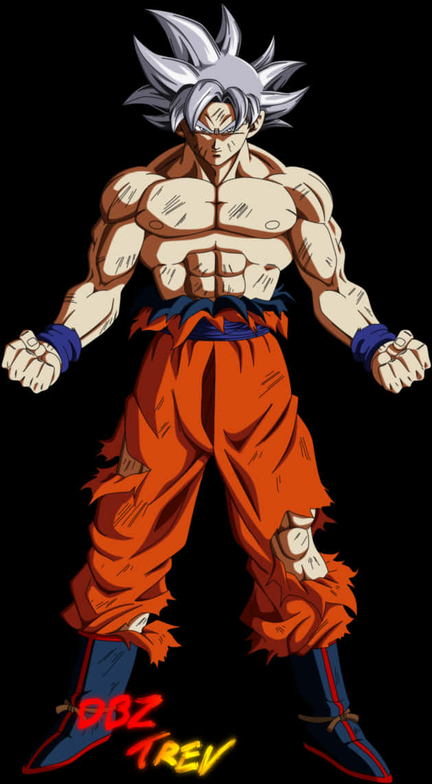 Ultra Instinct Goku Güç Duruşu Duvar Kağıdı