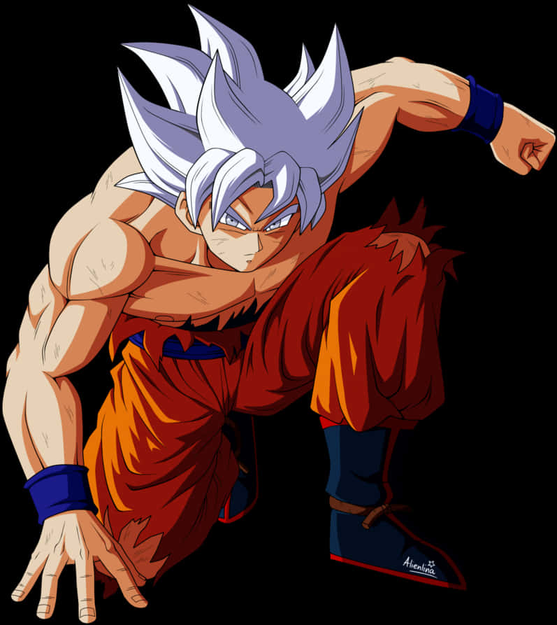 Ultra Instinct Goku Güç Duruşu Duvar Kağıdı