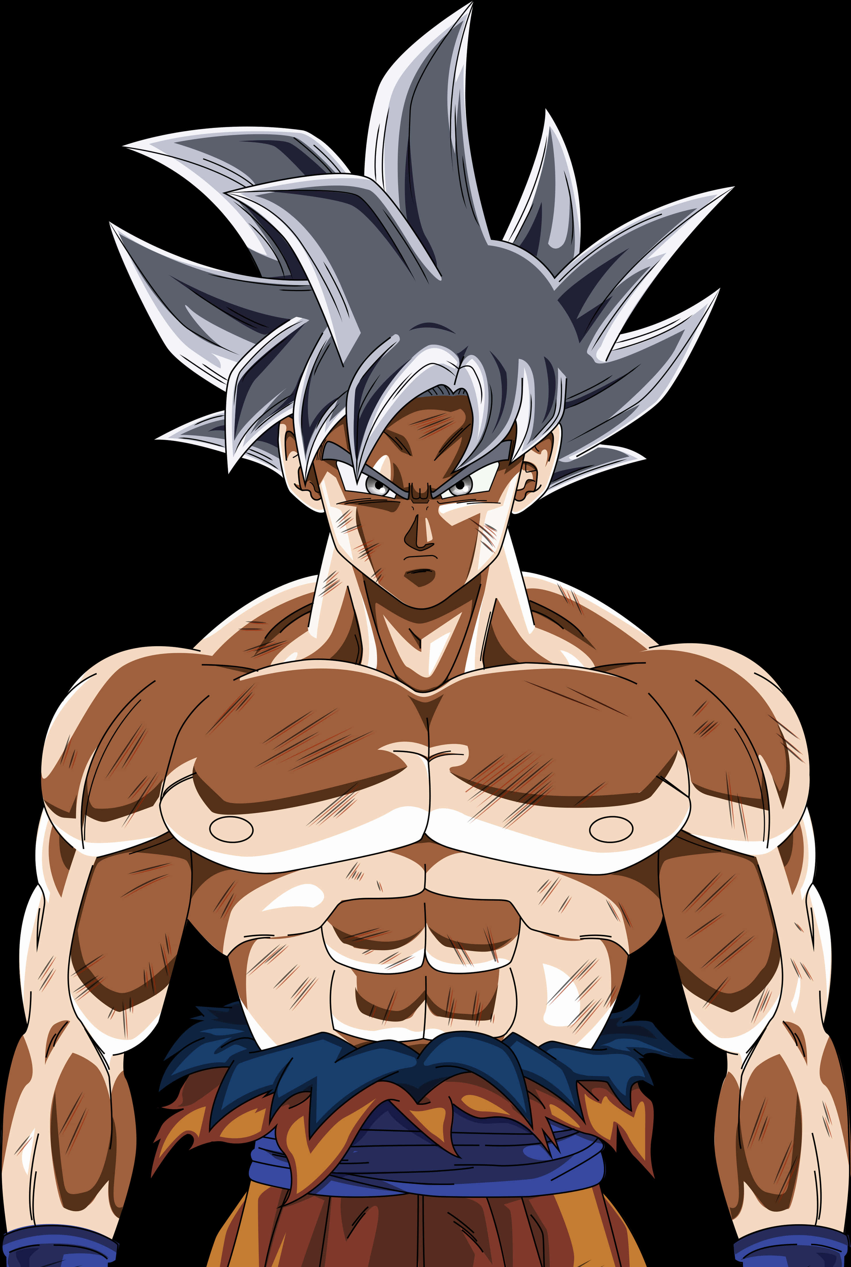 Ultra Instinct Goku Güç Duruşu Duvar Kağıdı