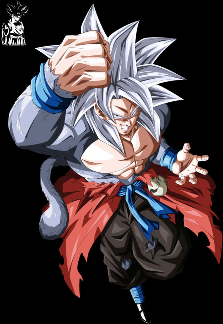 Ultra Instinct Goku Güç Duruşu Duvar Kağıdı