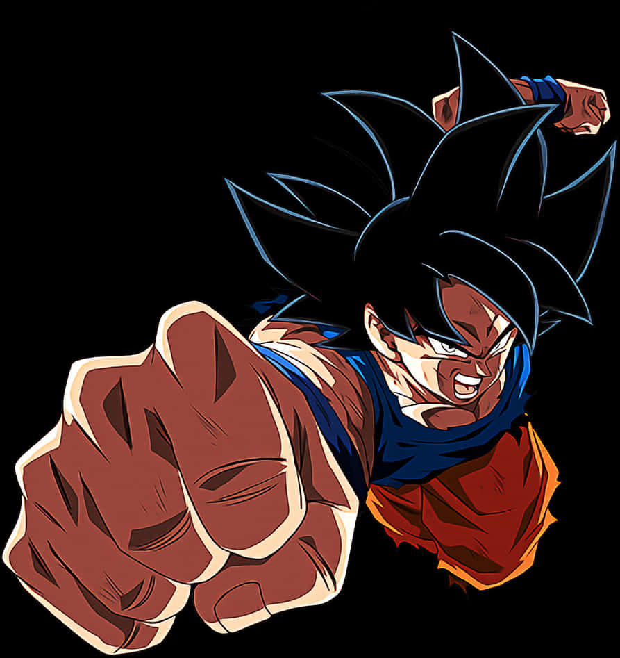 Ultra Instinct Goku Güçlü Yumruk Duvar Kağıdı