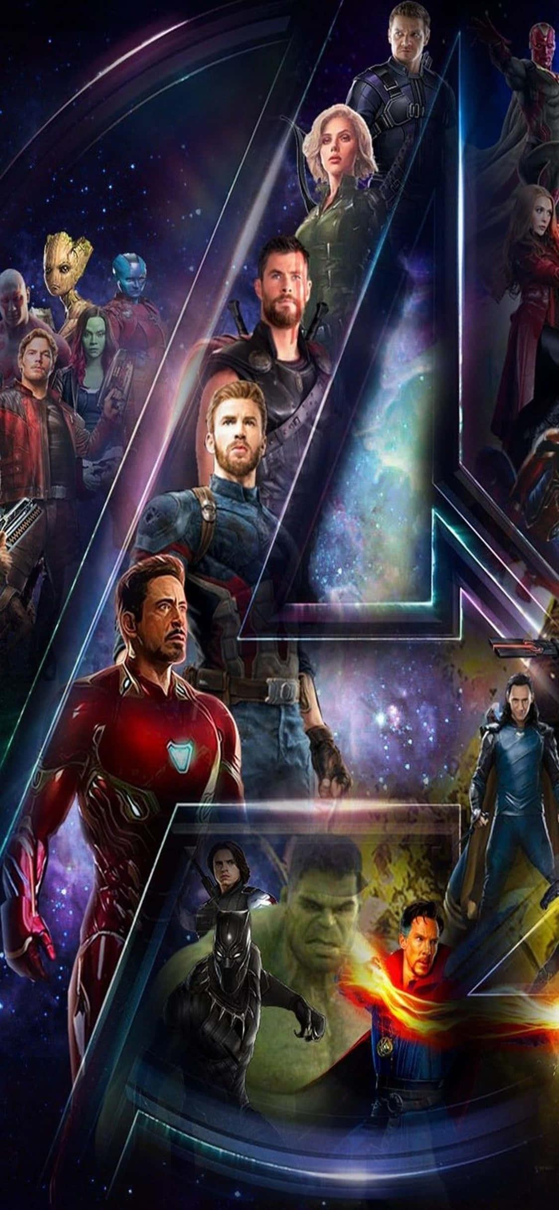 Unleash the power of the Avengers with the all new iPhone Xs Duvar Kağıdı