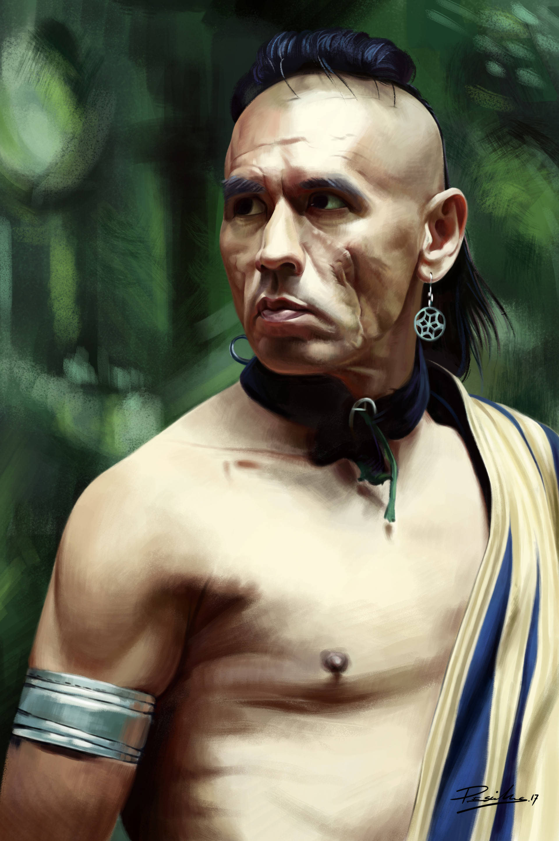 Ünlü Aktör Wes Studi ikonik film Son Mohikan'da Duvar Kağıdı