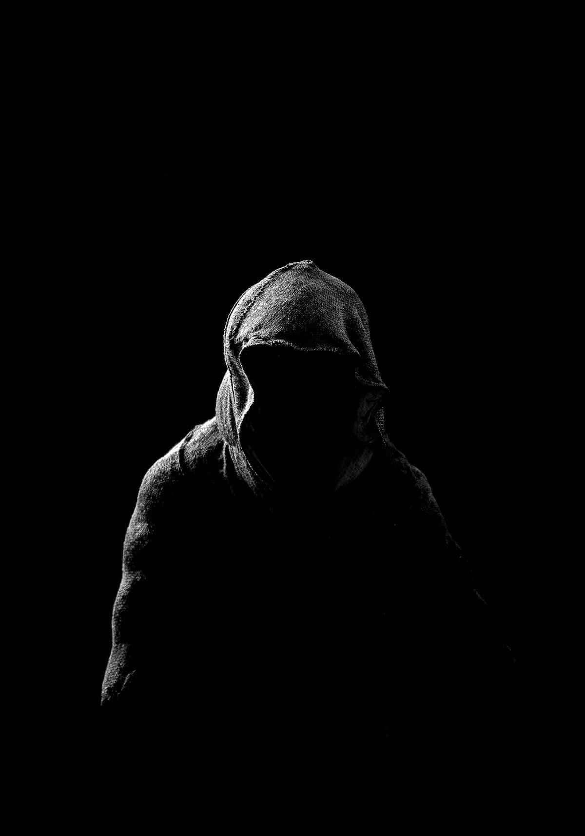 Ürkütücü Adam Karanlık Profil Fotoğrafı Duvar Kağıdı