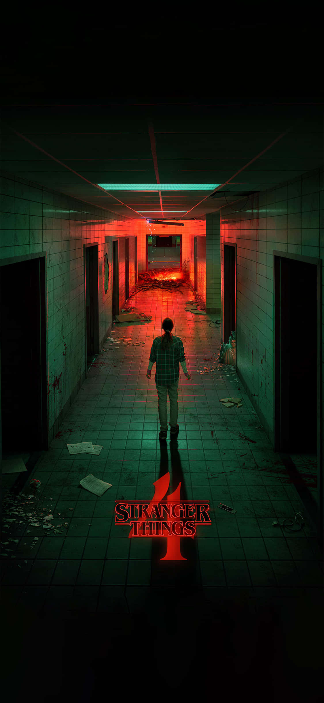 Ürkütücü Stranger Things Koridoru Duvar Kağıdı