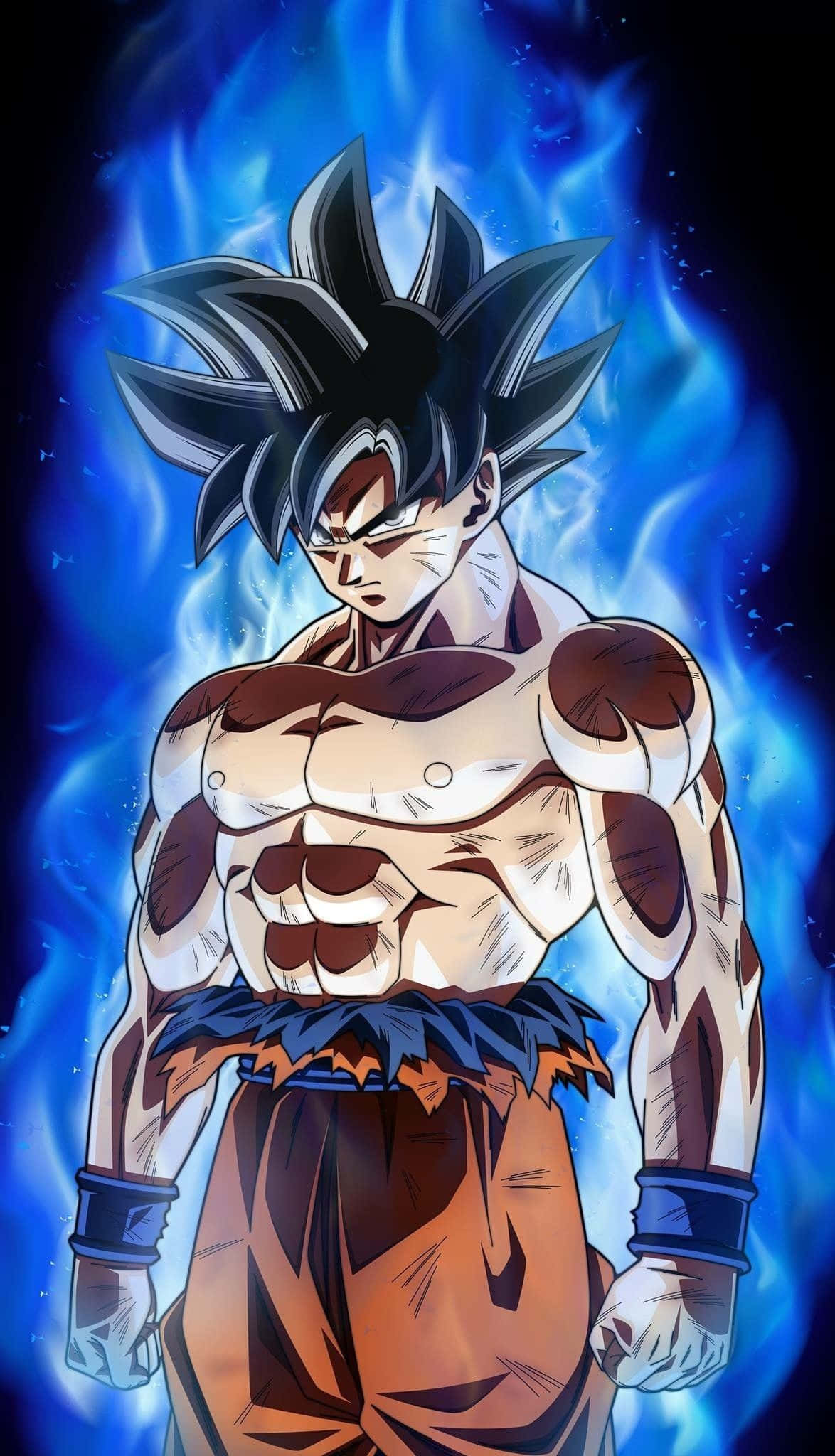 Usta Goku Çılgınlık Modu - Canlı Bir Dragon Ball Super iPhone Duvar Kağıdı
