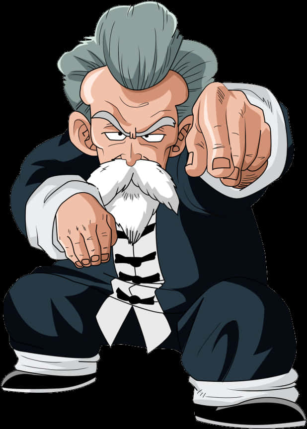 Usta Roshi Dragon Ball'ı İşaret Ediyor Duvar Kağıdı