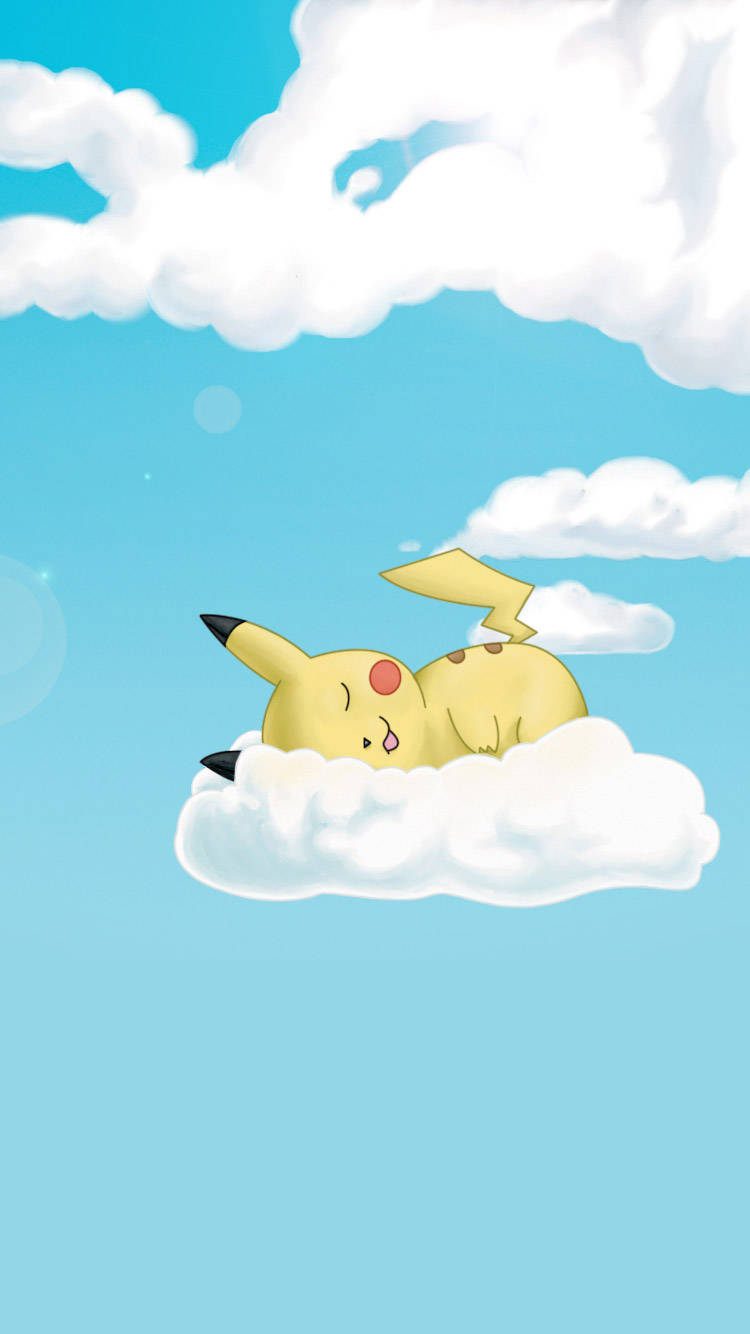Uyuyan Pikachu iPhone Duvar Kağıdı