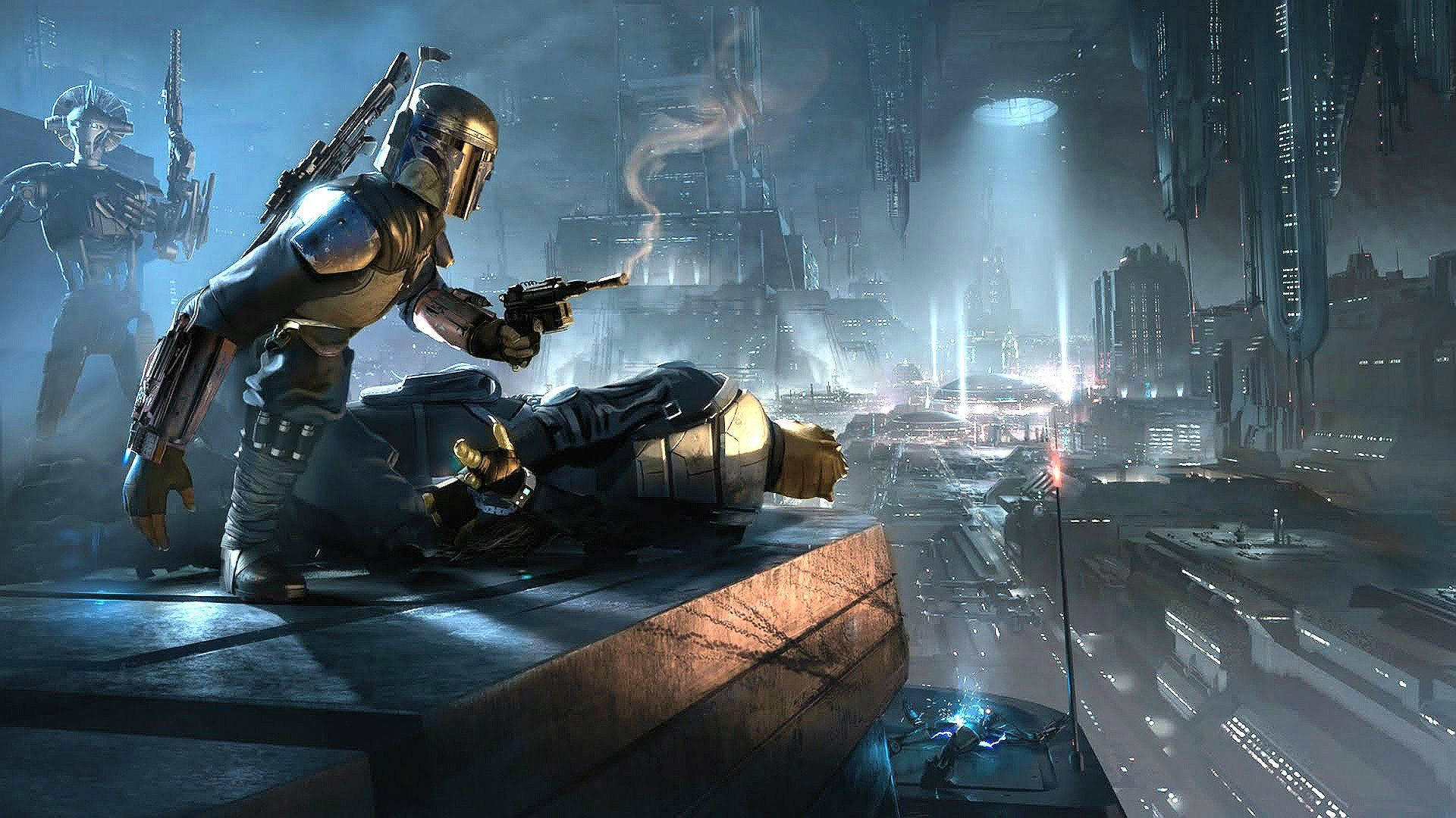 Uzak Bir Galakside Savaşa Hazır Stormtrooper'lar Duvar Kağıdı