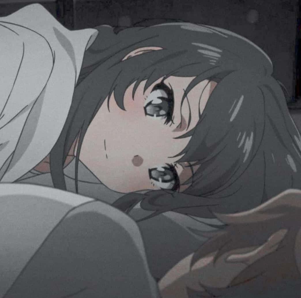 Uzanan Eşleşen Profil Fotoğrafı Anime Kızı Duvar Kağıdı