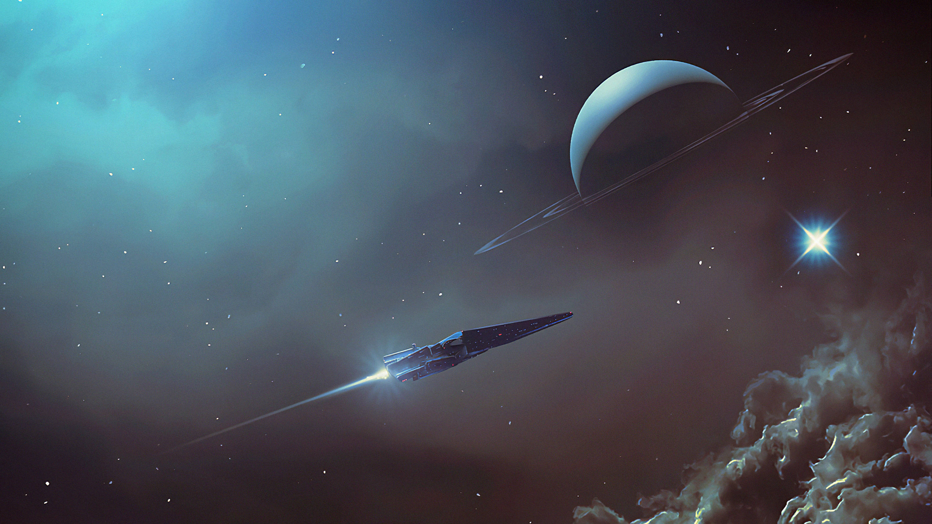 Uzay Gemisi 2560x1440 Duvar Kağıdı