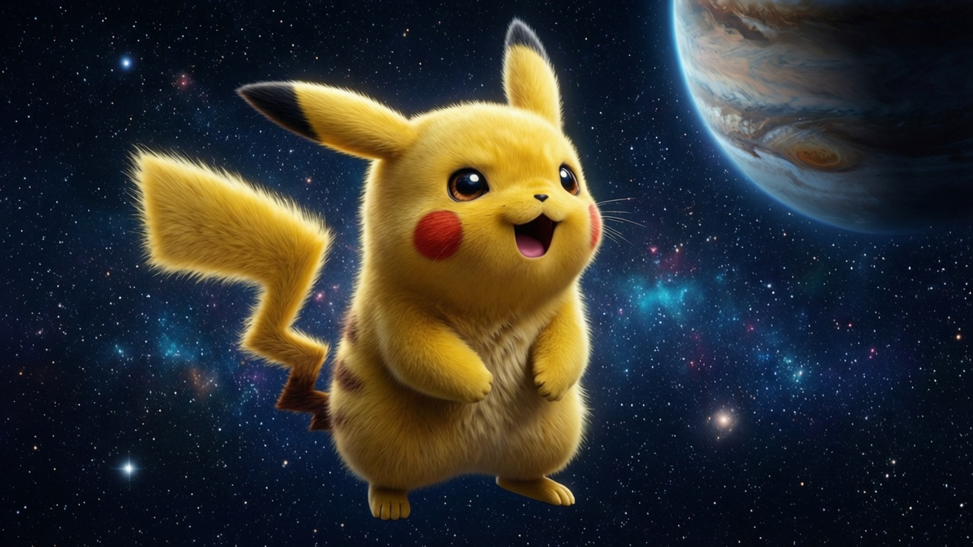 Uzay Pikachu Duvar Kağıdı