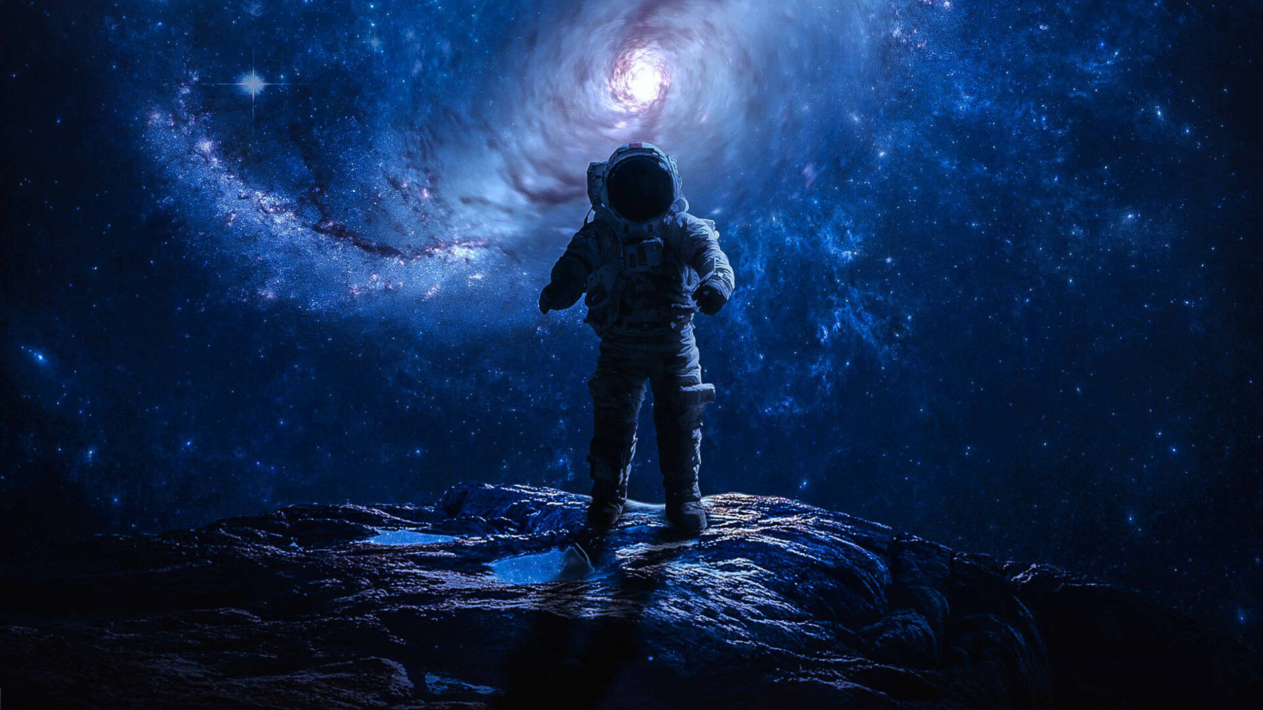 Uzayda Astronot 2560x1440 Duvar Kağıdı