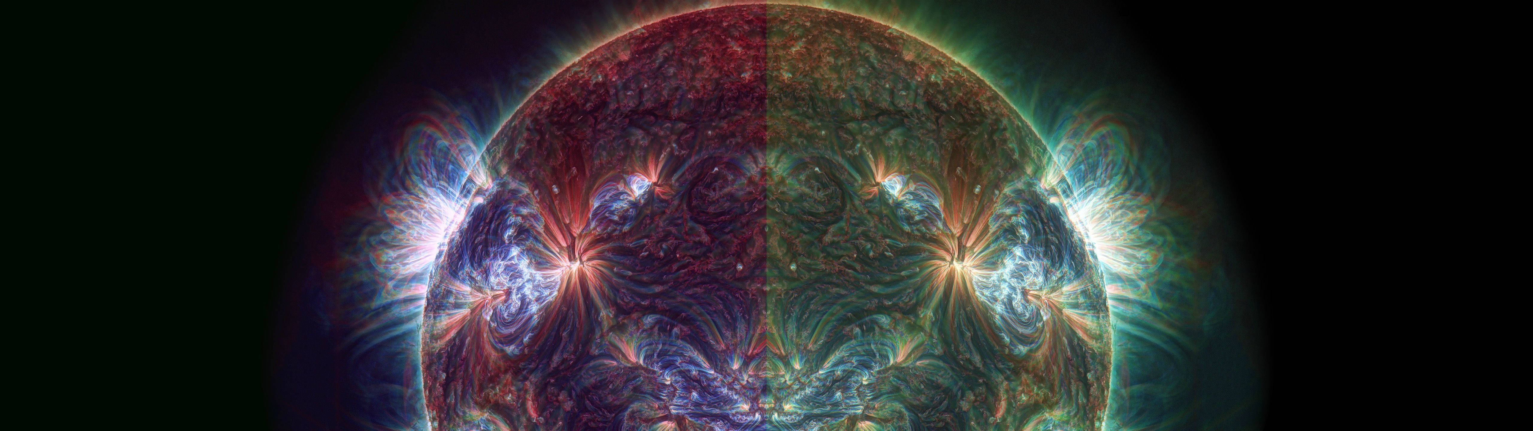 "Uzayda Holografik Daire" Duvar Kağıdı