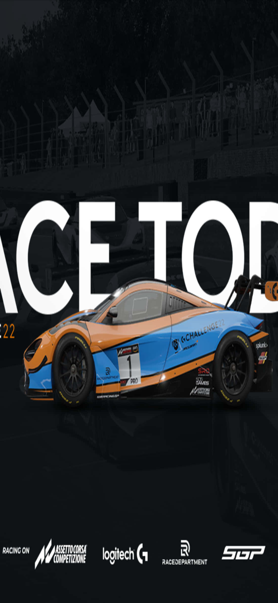 üzerinde 'race today' yazan bir yarış arabası Duvar Kağıdı