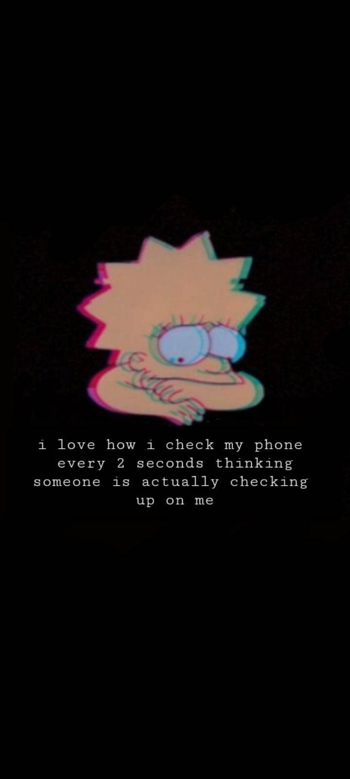 Üzgün Alıntı Lisa Simpson Duvar Kağıdı
