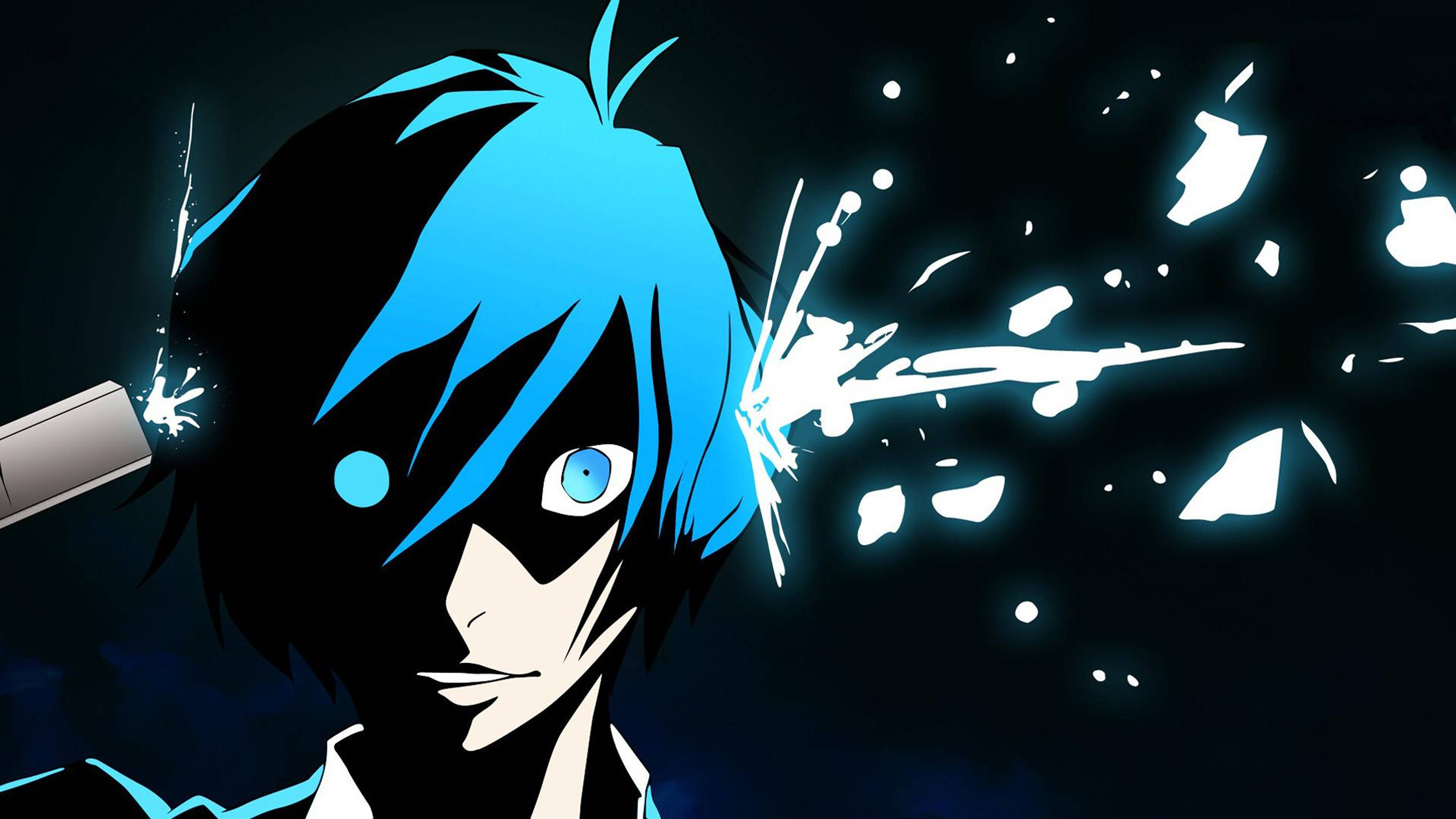 Üzgün Anime 4K Çocuk Kendini Vuruyor Duvar Kağıdı