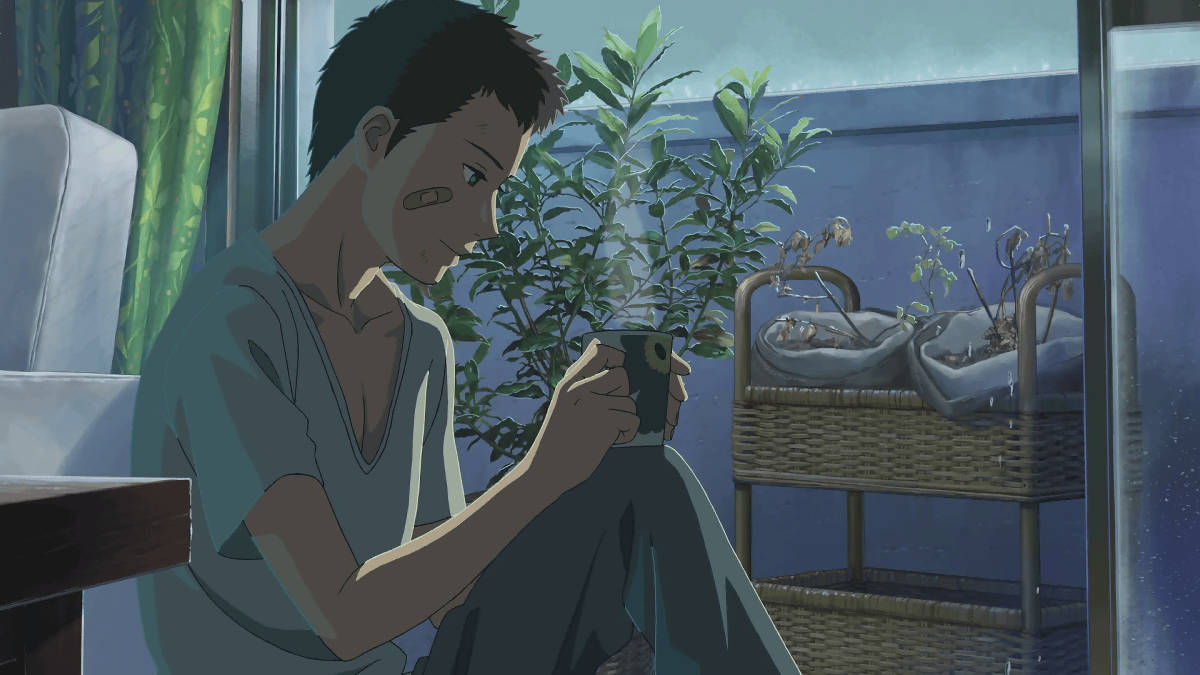 Üzgün Anime Çocuk Köşede Estetik Duvar Kağıdı