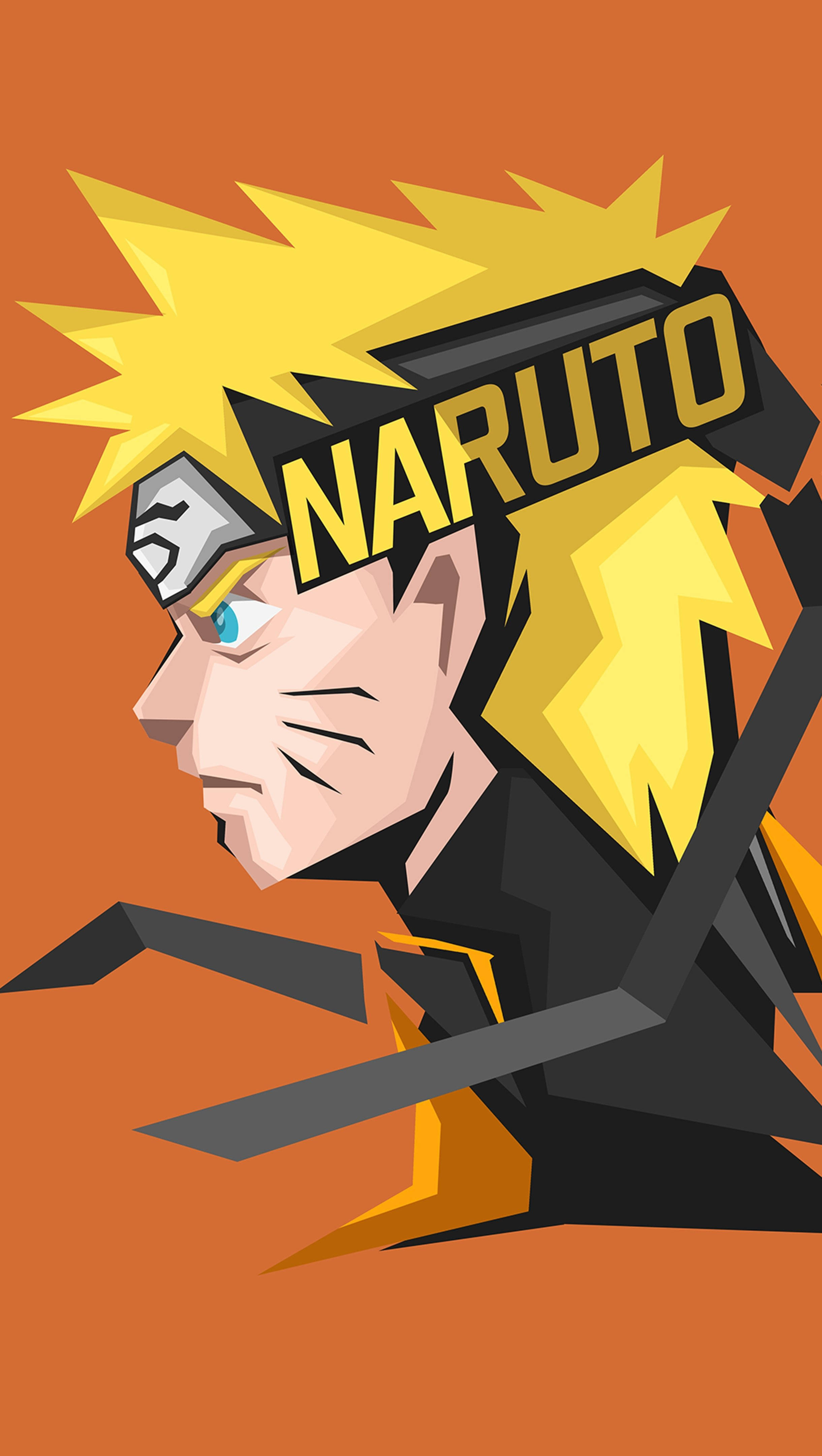 Uzumaki Naruto Yan Profil Mobil 4K Duvar Kağıdı