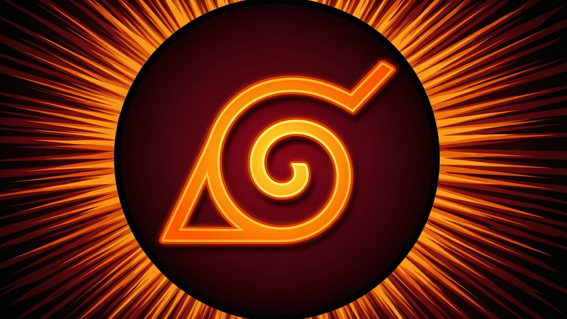 Uzumaki Spiral Güneş Işınları Duvar Kağıdı