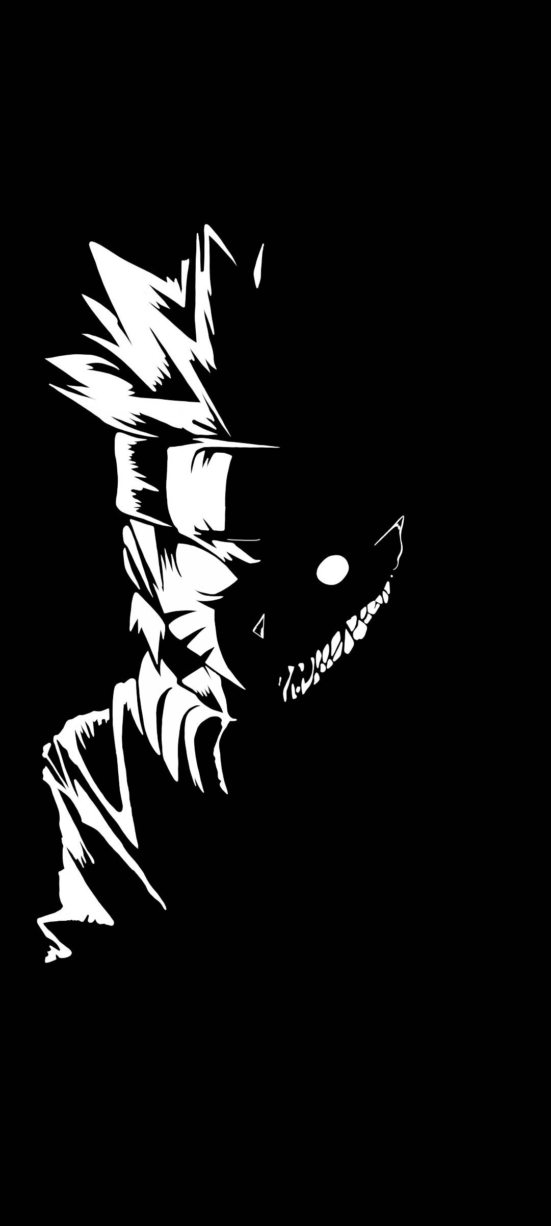 Vahşi Kurama ve Siyah Naruto Duvar Kağıdı