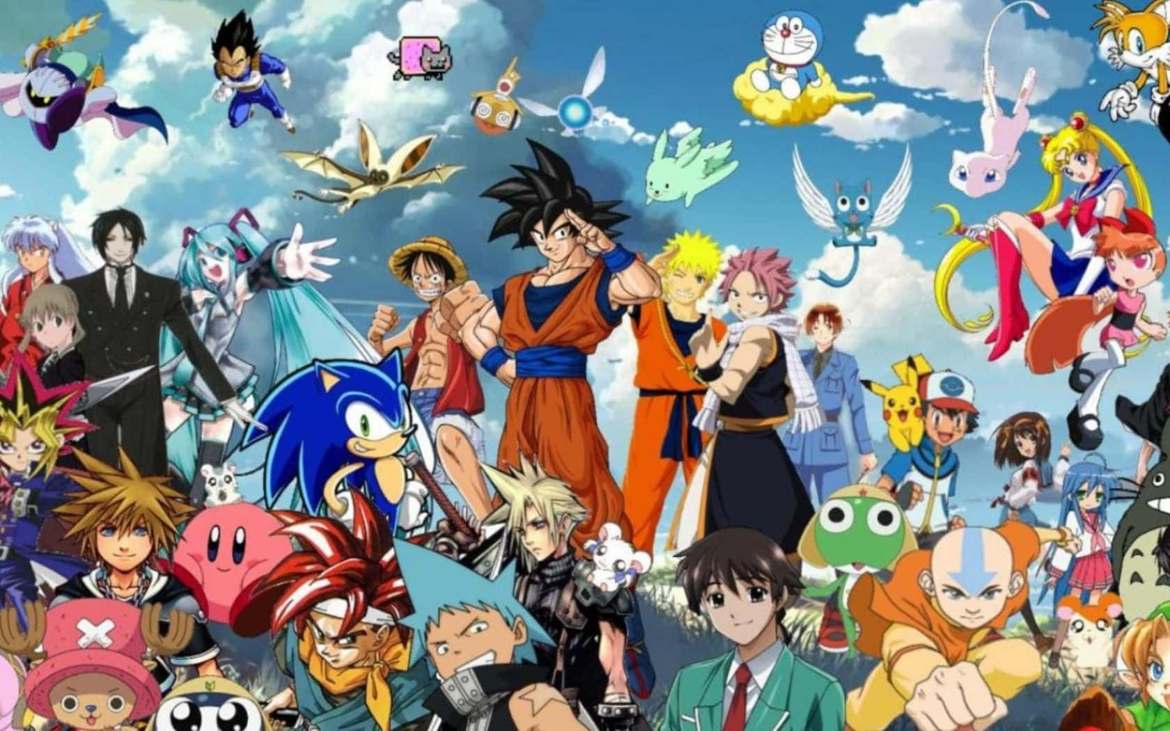 Vahşi ve Durdurulamaz: Aksiyon Halinde Bir Anime Karakteri Duvar Kağıdı