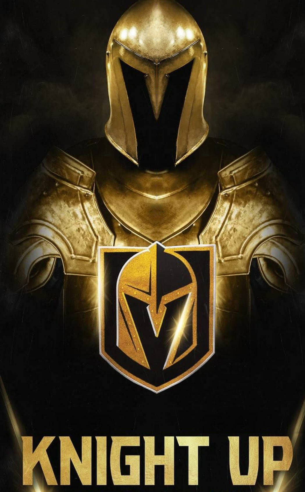Vegas Golden Knights'ın dönüşen logolarıyla heyecan verici aksiyonu. Duvar Kağıdı