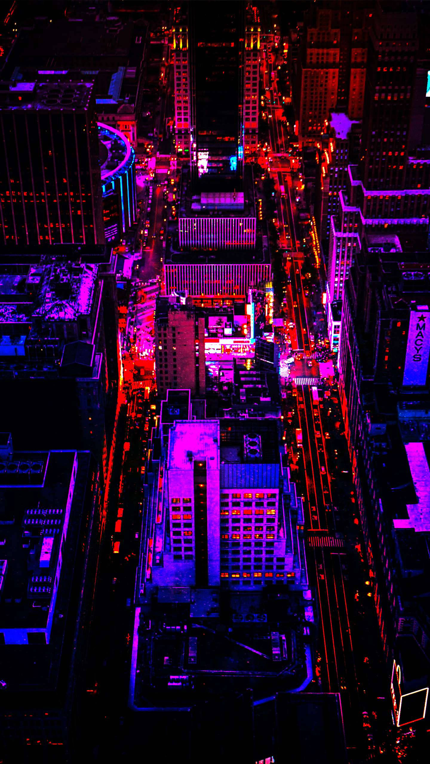 Vegas'ta Şehir Işıkları iPhone Duvar Kağıdı