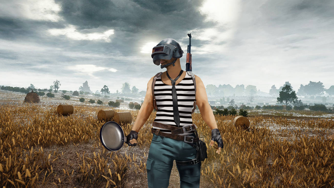 Victor PUBG'de Tava Tutarken 1366x768 Duvar Kağıdı