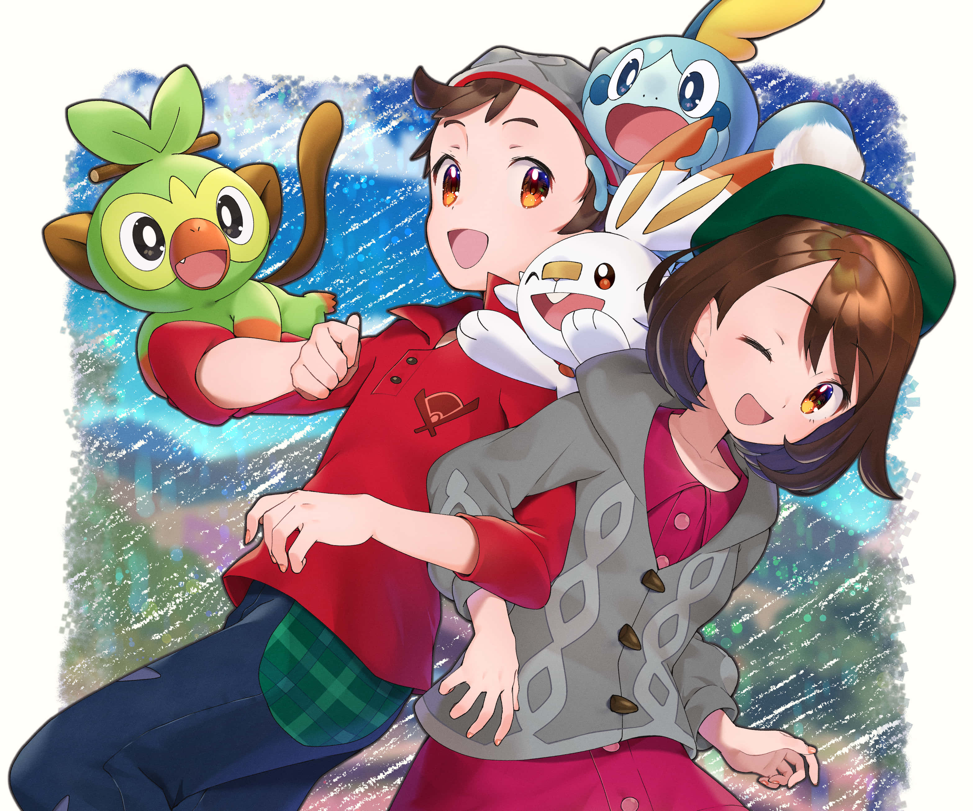 Victor ve Gloria Pokemon Profil Fotoğrafı Duvar Kağıdı