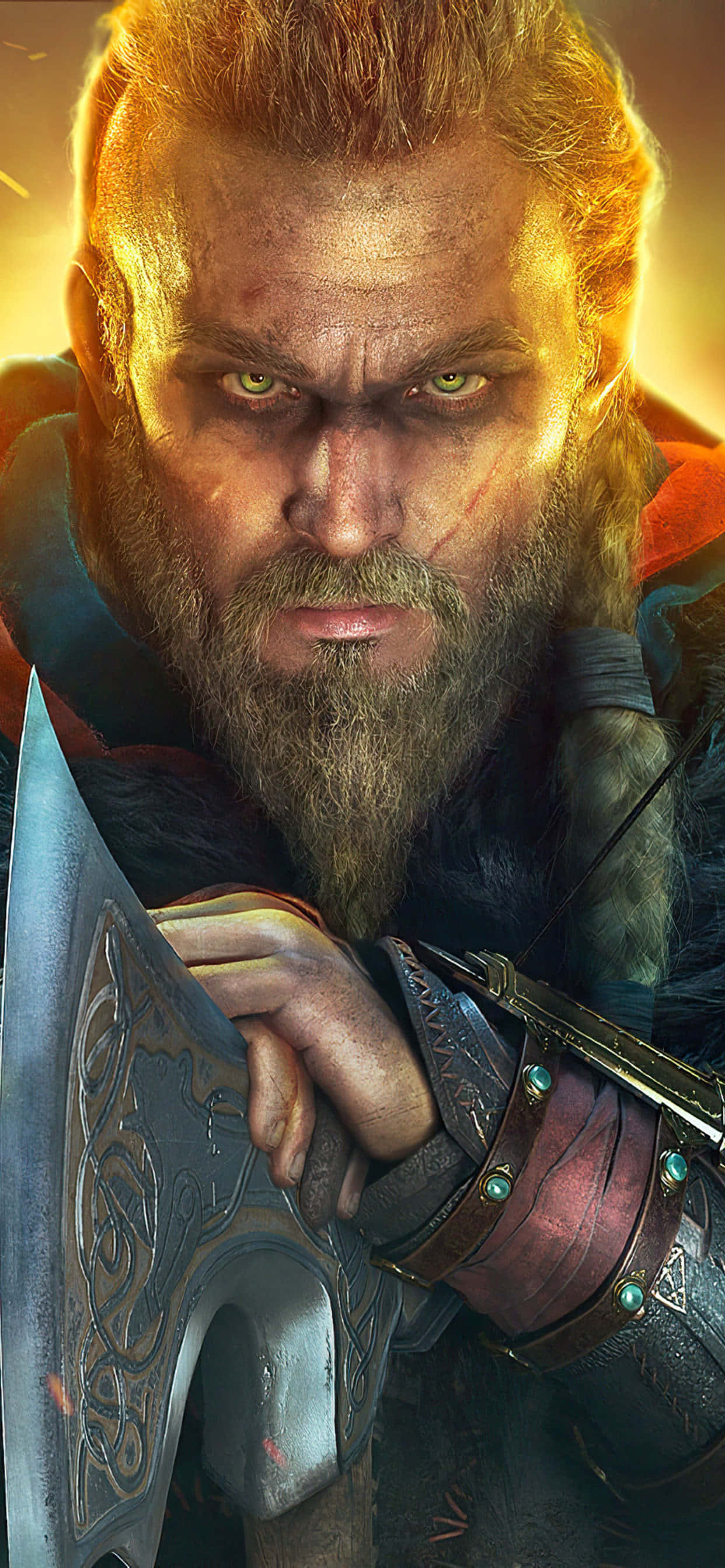 Vikingler Eivor Varinsdottir iPhone Xs Max Assassin's Creed Valhalla Duvar Kağıdı