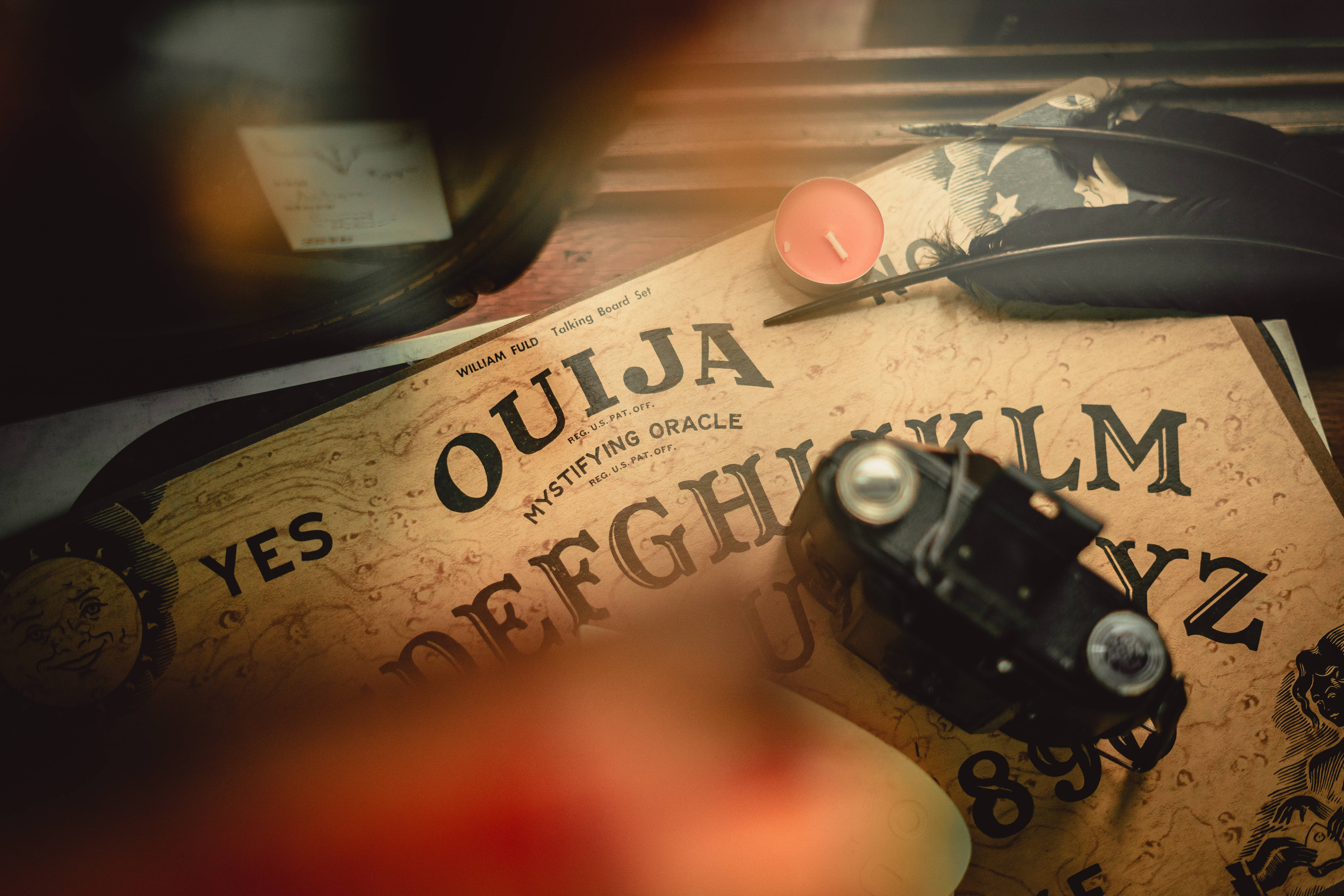 Vintage Cadılar Bayramı Ouija Tahtası Duvar Kağıdı