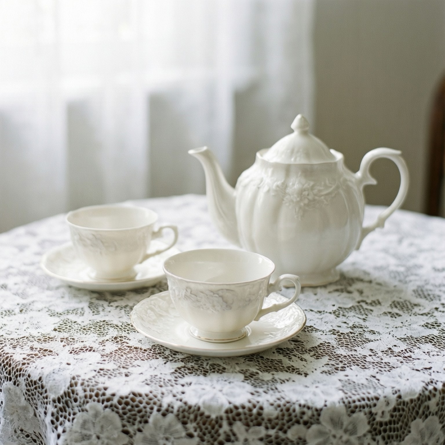 Vintage Çay Saati Duvar Kağıdı