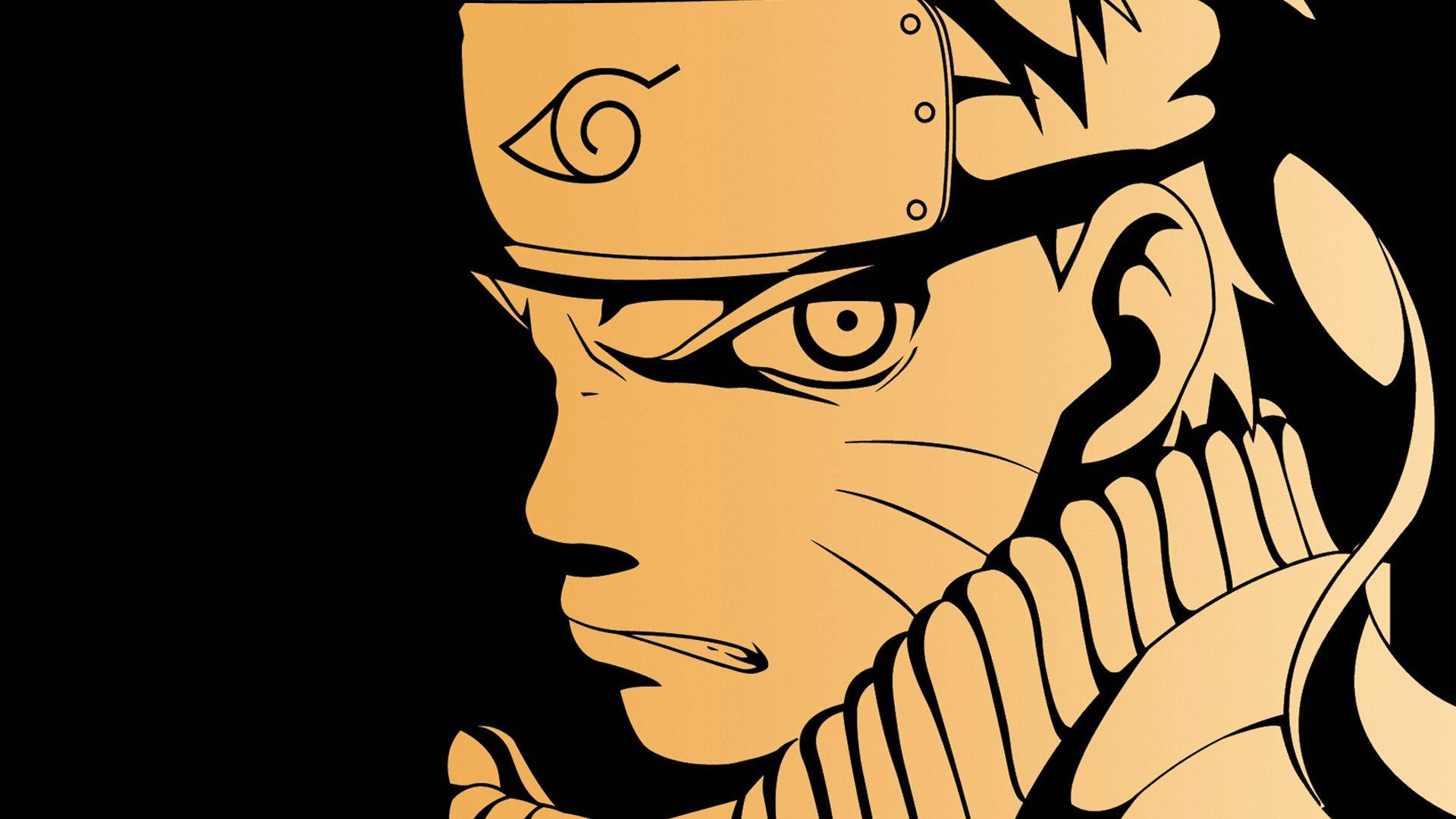 Vintage Çizimde Naruto Uzumaki Duvar Kağıdı