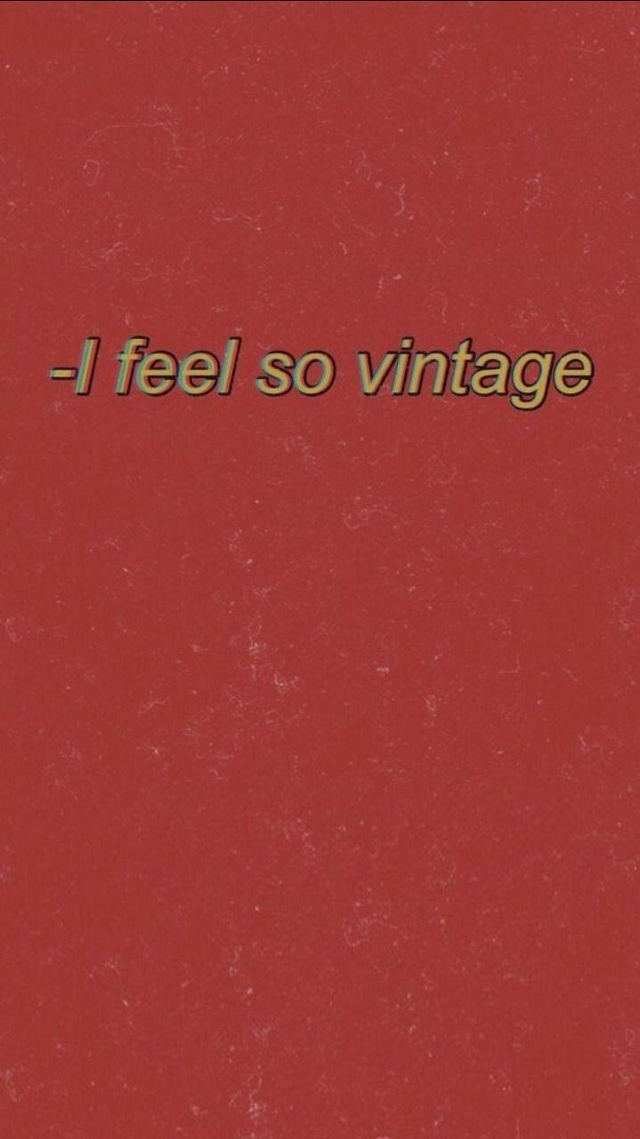 Vintage Pastel Kırmızı Estetiği Duvar Kağıdı