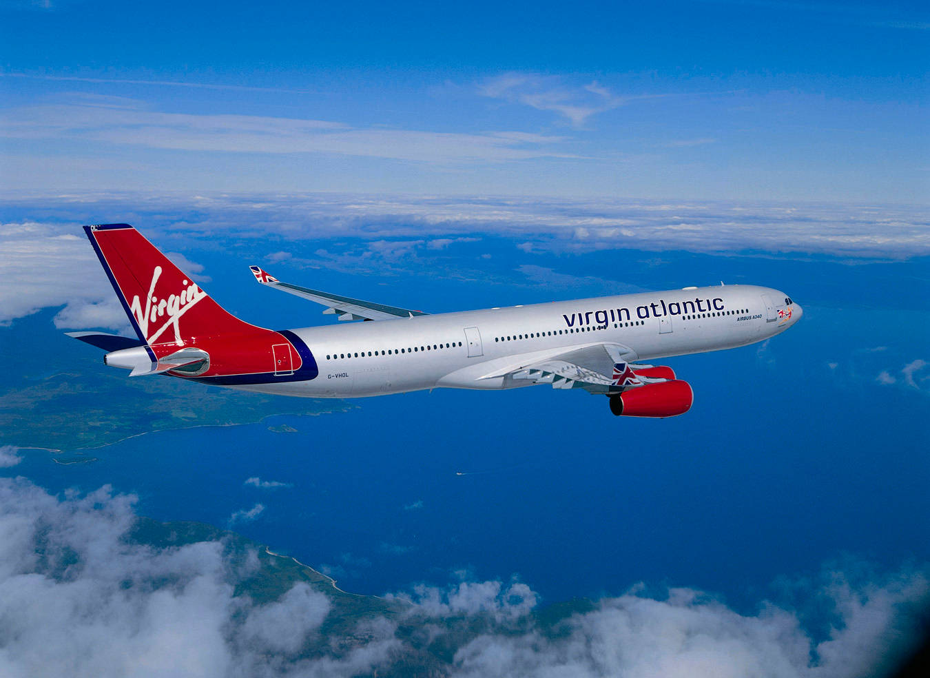 Virgin Atlantic Uçağının Yükselişi Duvar Kağıdı