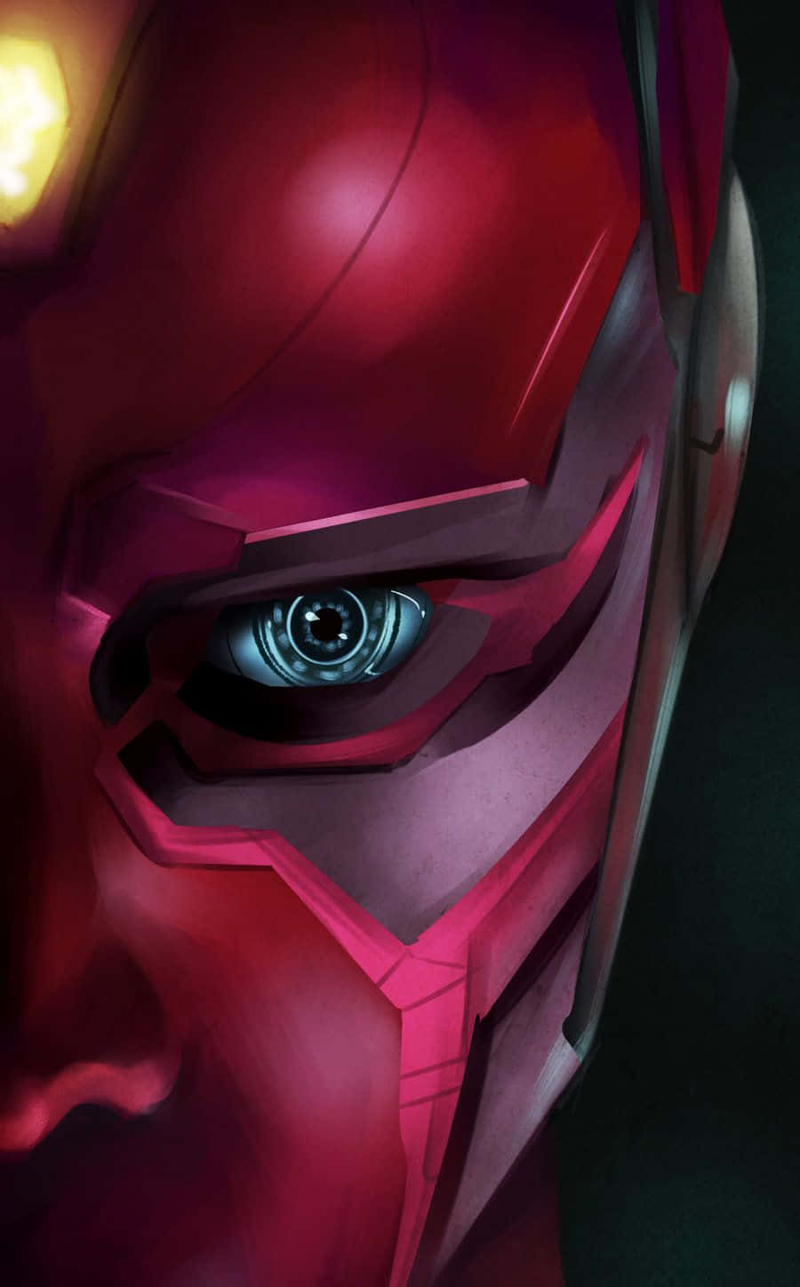 Vision Avengers'ın Vibranyum Başı Duvar Kağıdı