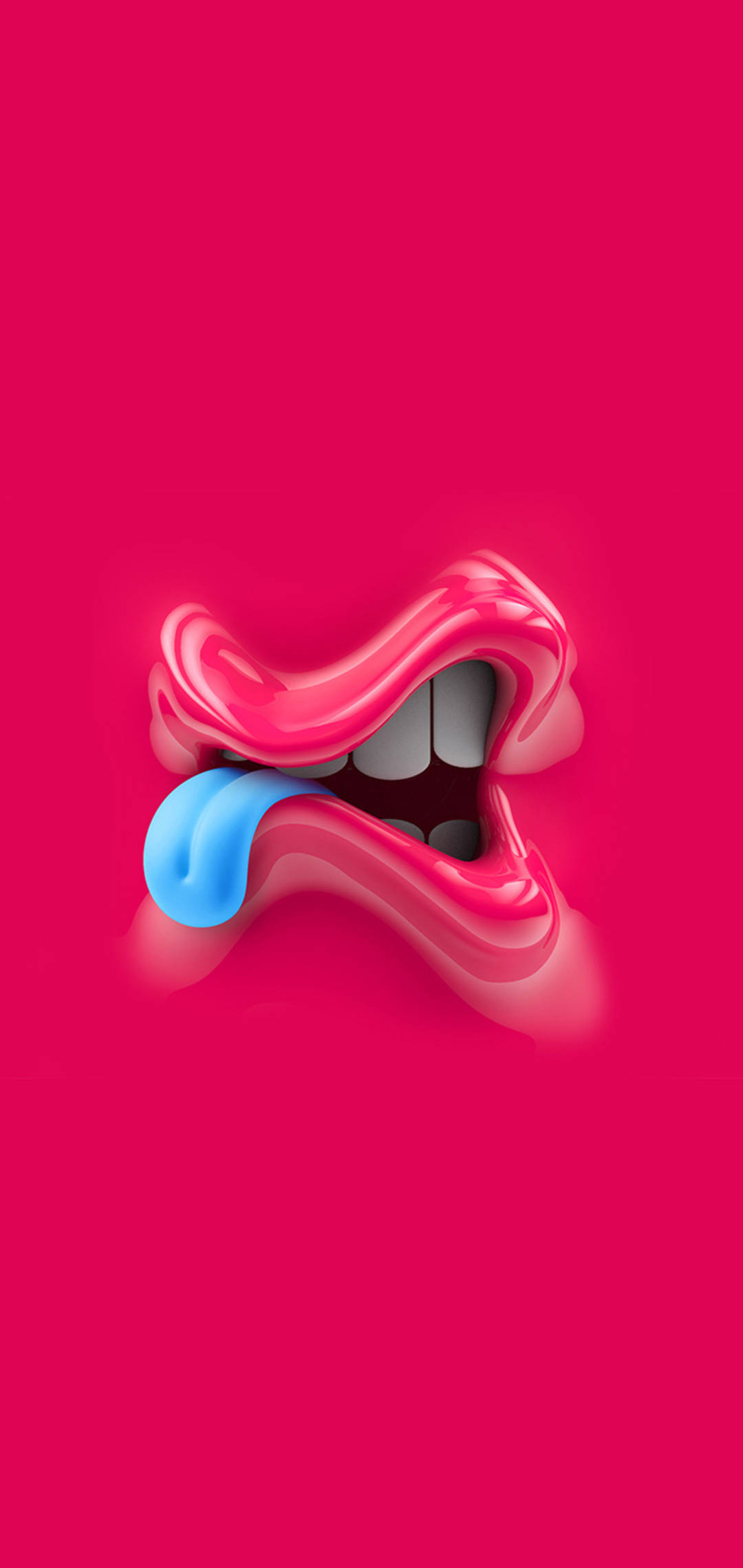 Vivo Y11 3D Ağız Karikatür Duvar Kağıdı