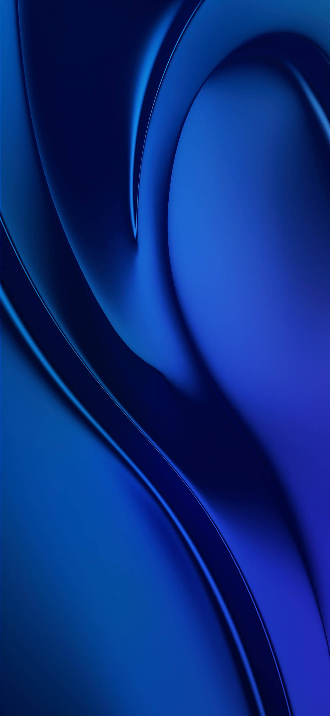 Vivo Y20 Koyu Mavi Dalga Duvar Kağıdı