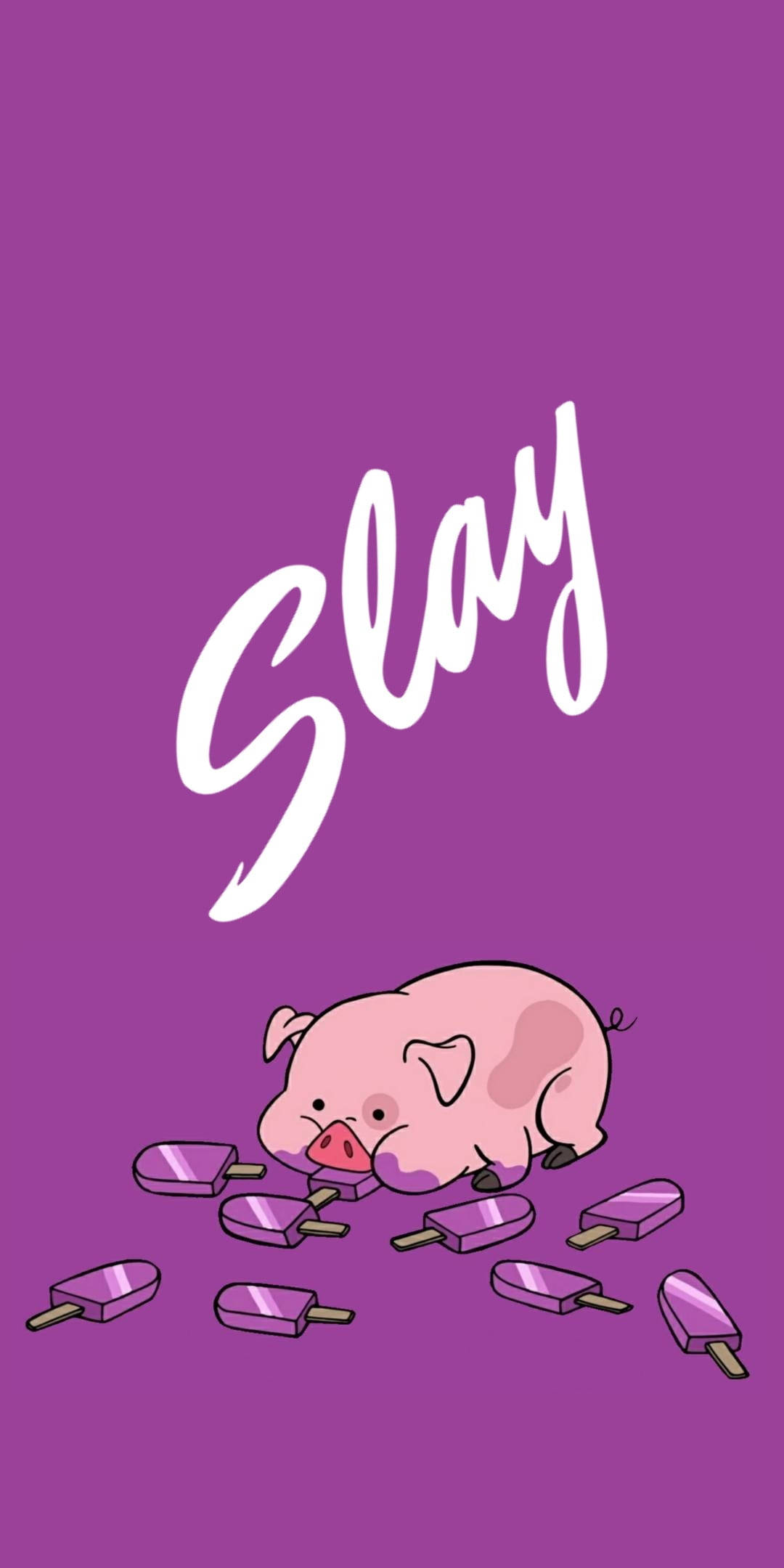 Waddles Dondurma Yiyor Duvar Kağıdı