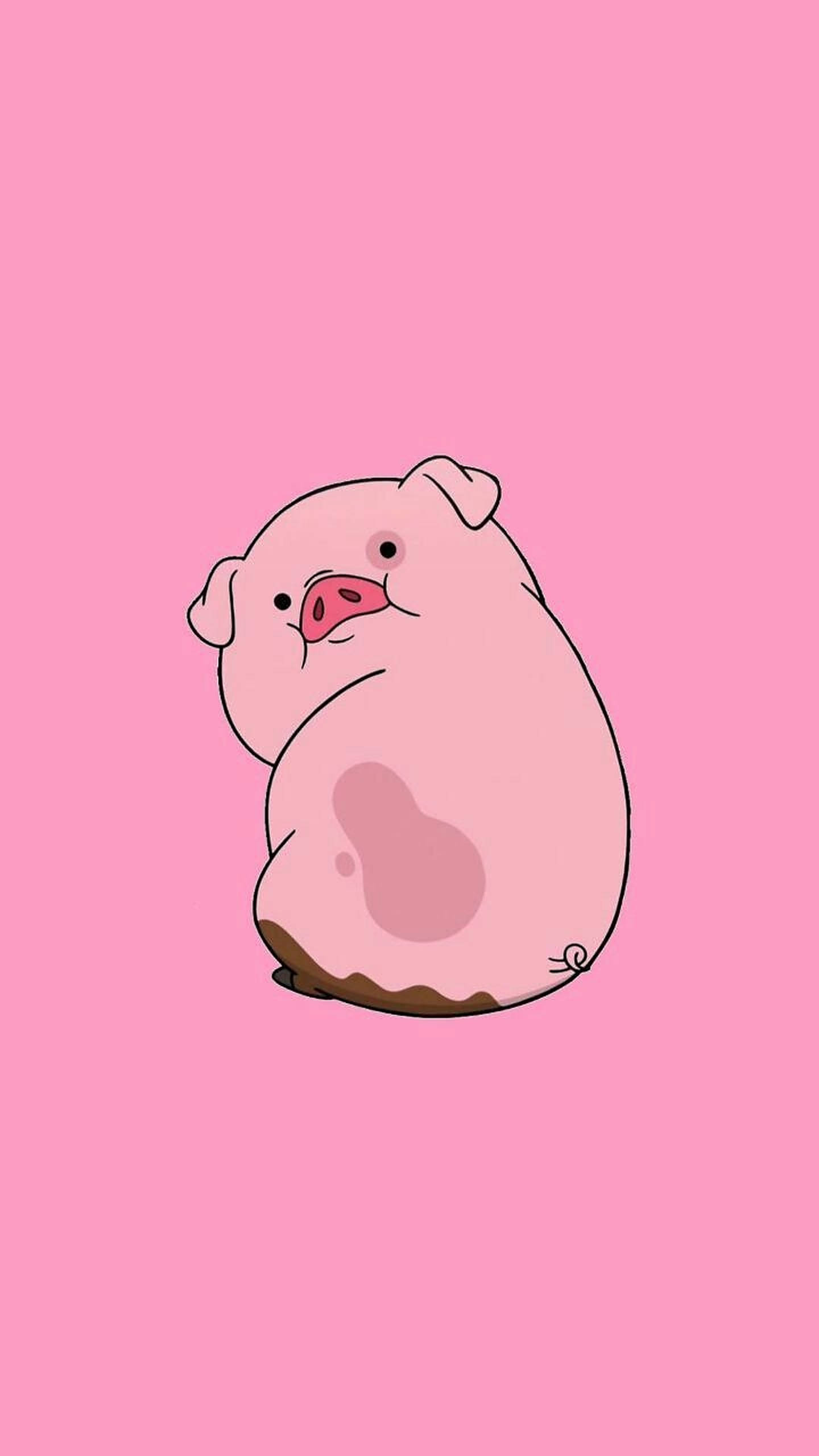 Waddles Sevimli Domuz Duvar Kağıdı
