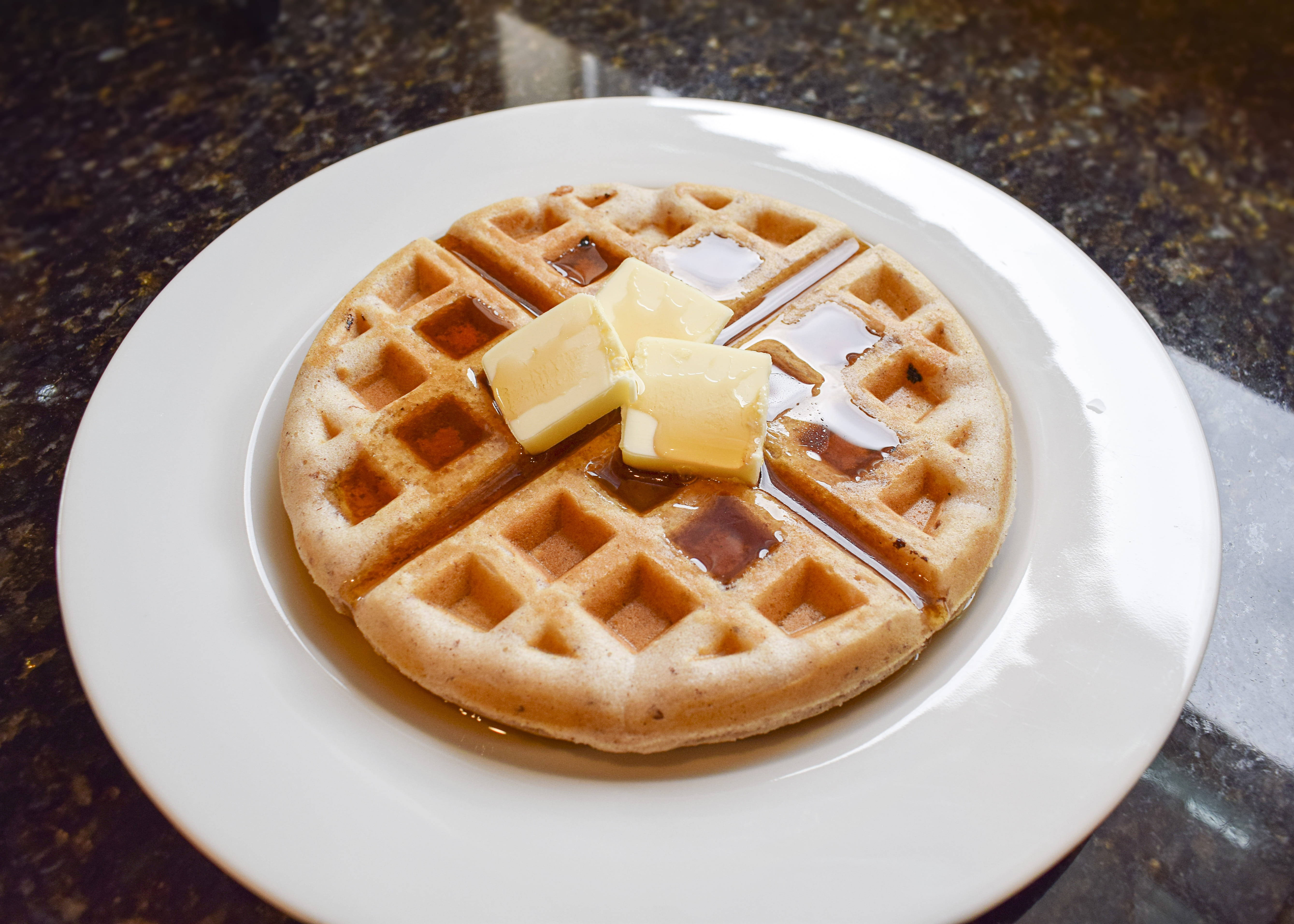 Waffles Tereyağı Şurubu Duvar Kağıdı