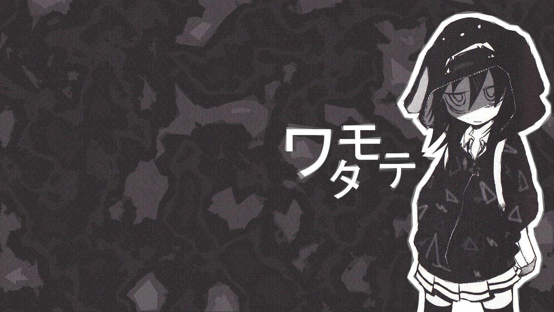 WataMote Karanlık Anime Estetiği Masaüstü Duvar Kağıdı
