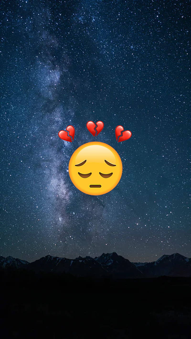 WhatsApp DP Üzgün Emoji Duvar Kağıdı
