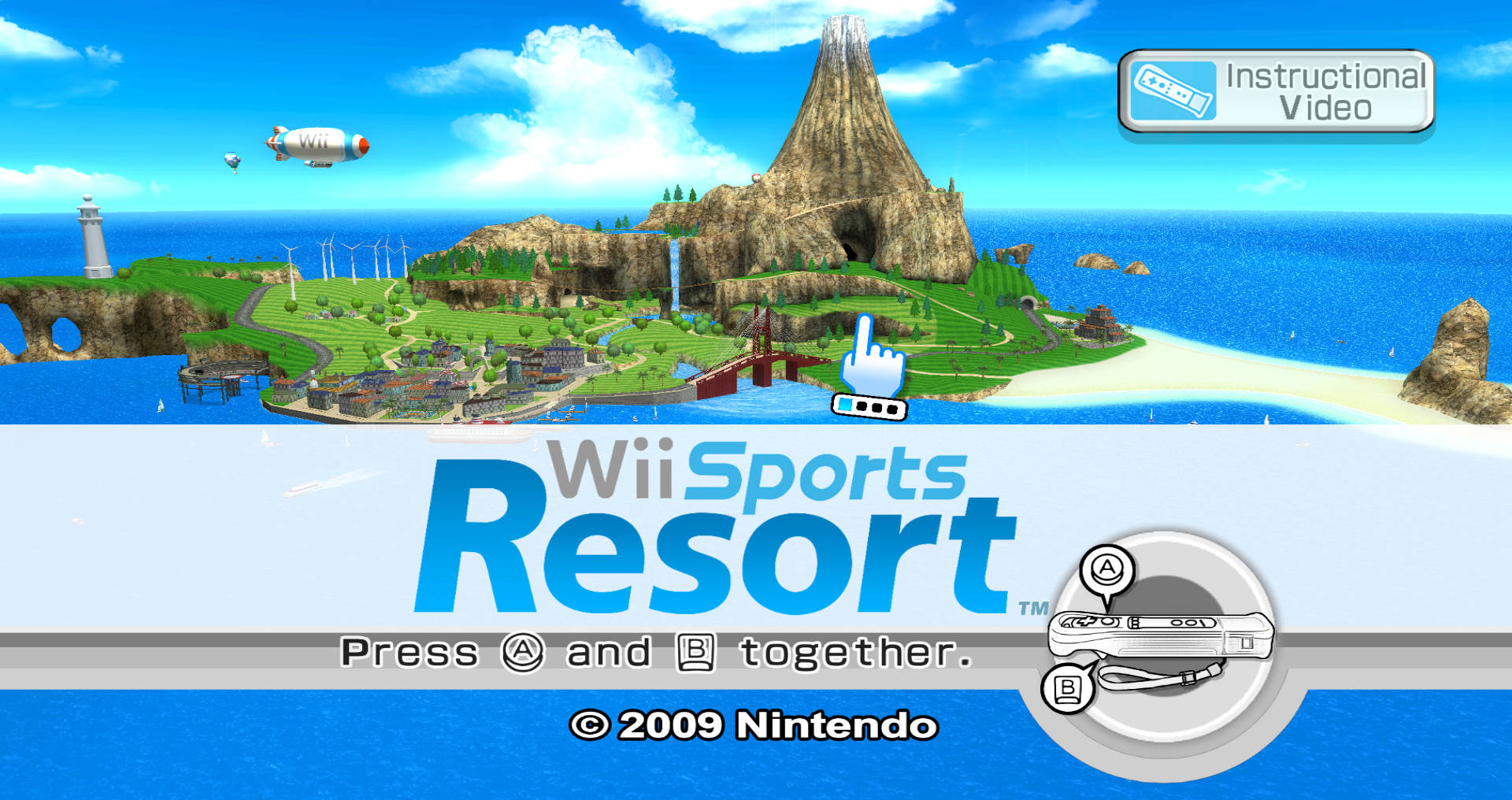 Wii Sports Resort Oyun Girişi Duvar Kağıdı