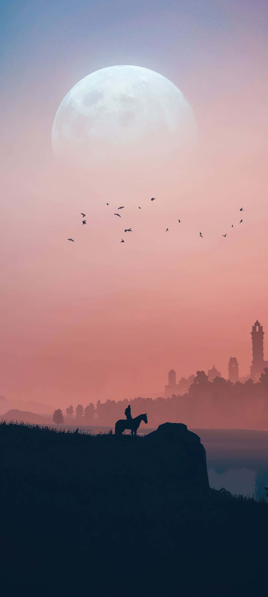 Witcher 3 Pixel 3XL AMOLED Arka Planı Duvar Kağıdı