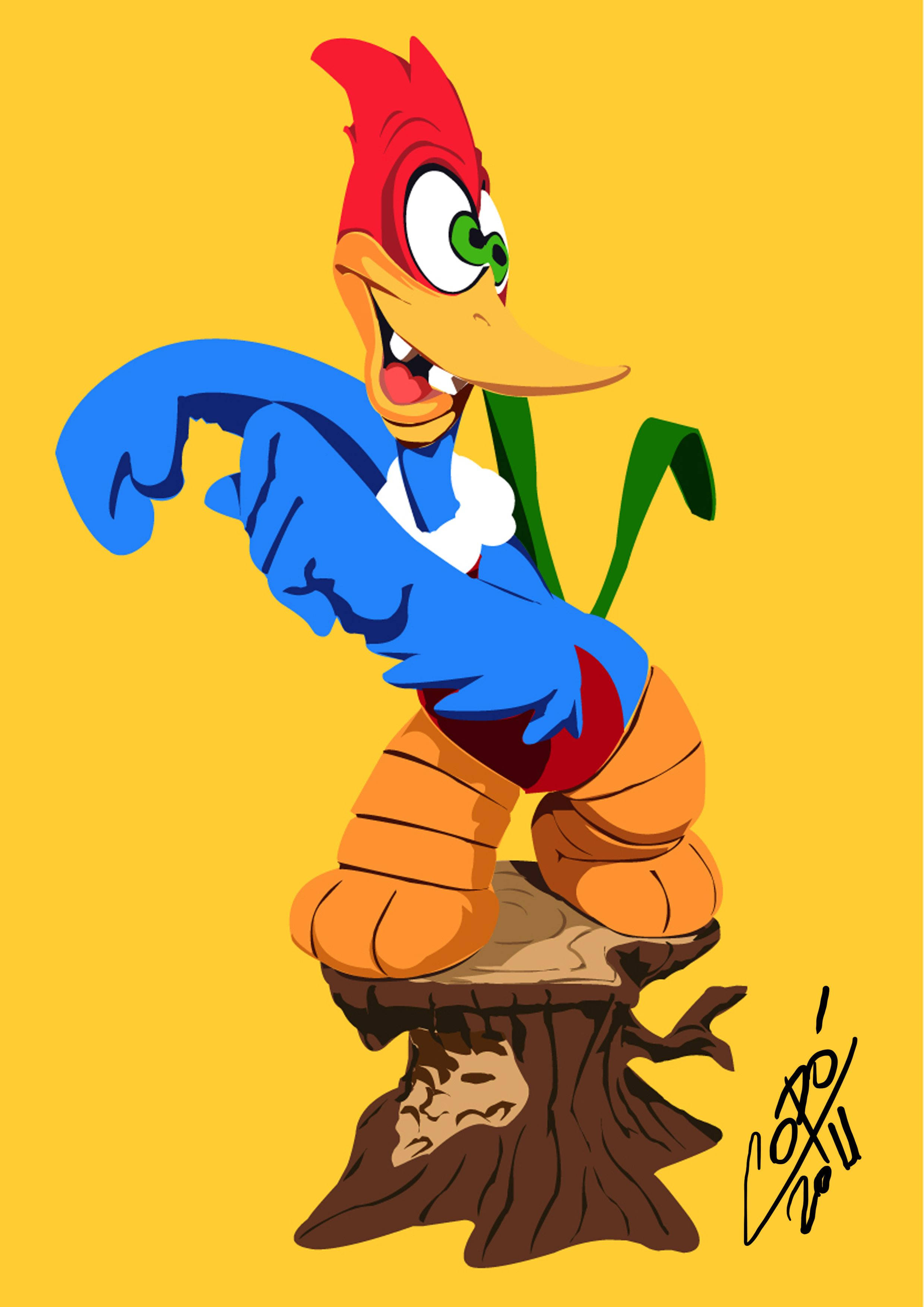 Woody Woodpecker 1940'larda İz Bırakıyor Duvar Kağıdı