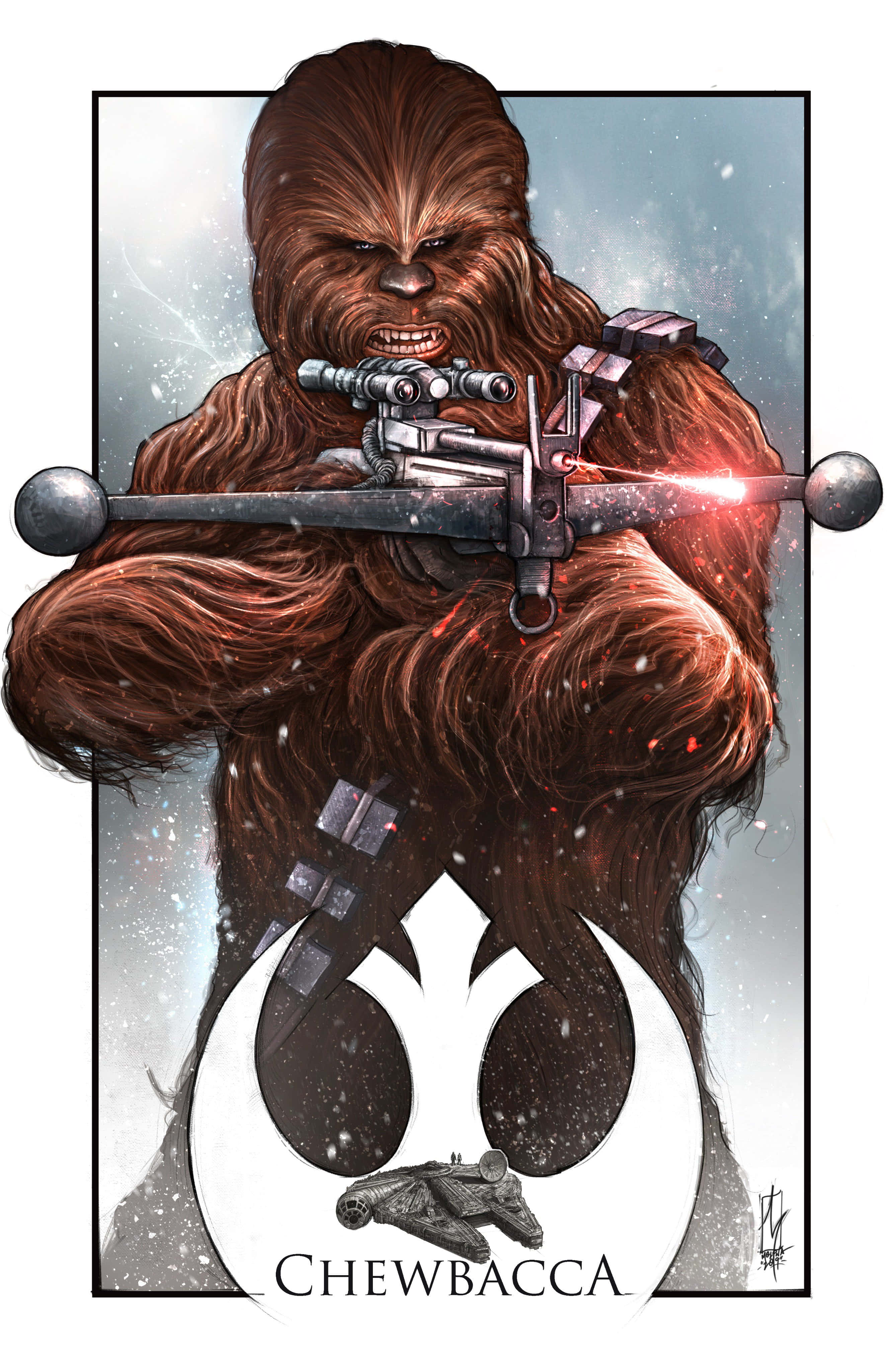 Wookiee ile Galaksiyi Keşfedin Duvar Kağıdı